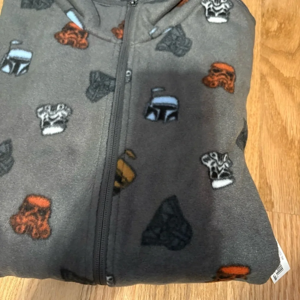 Disney Star Wars Storm Trooper Polar Fleece Full Zip Sweatshirt Jacket NEW Large